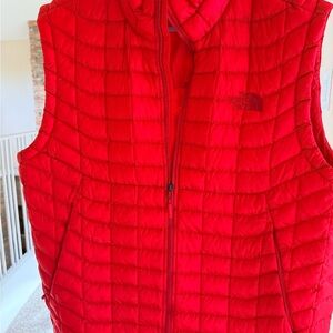 The North Face Bright Red Quilted Jacket